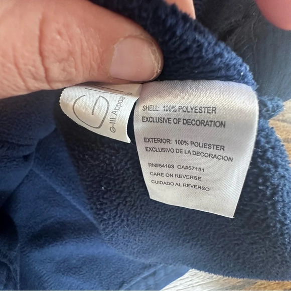 NY YANKEES FLEECE LINED JACKET Size Large G0778 - Picture 11 of 12